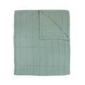 Deluxe Muslin Quilted Throw - Sage