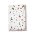 Cotton Muslin Baby Quilt - Forest Friends
