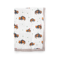 Cotton Muslin Baby Quilt - Bison