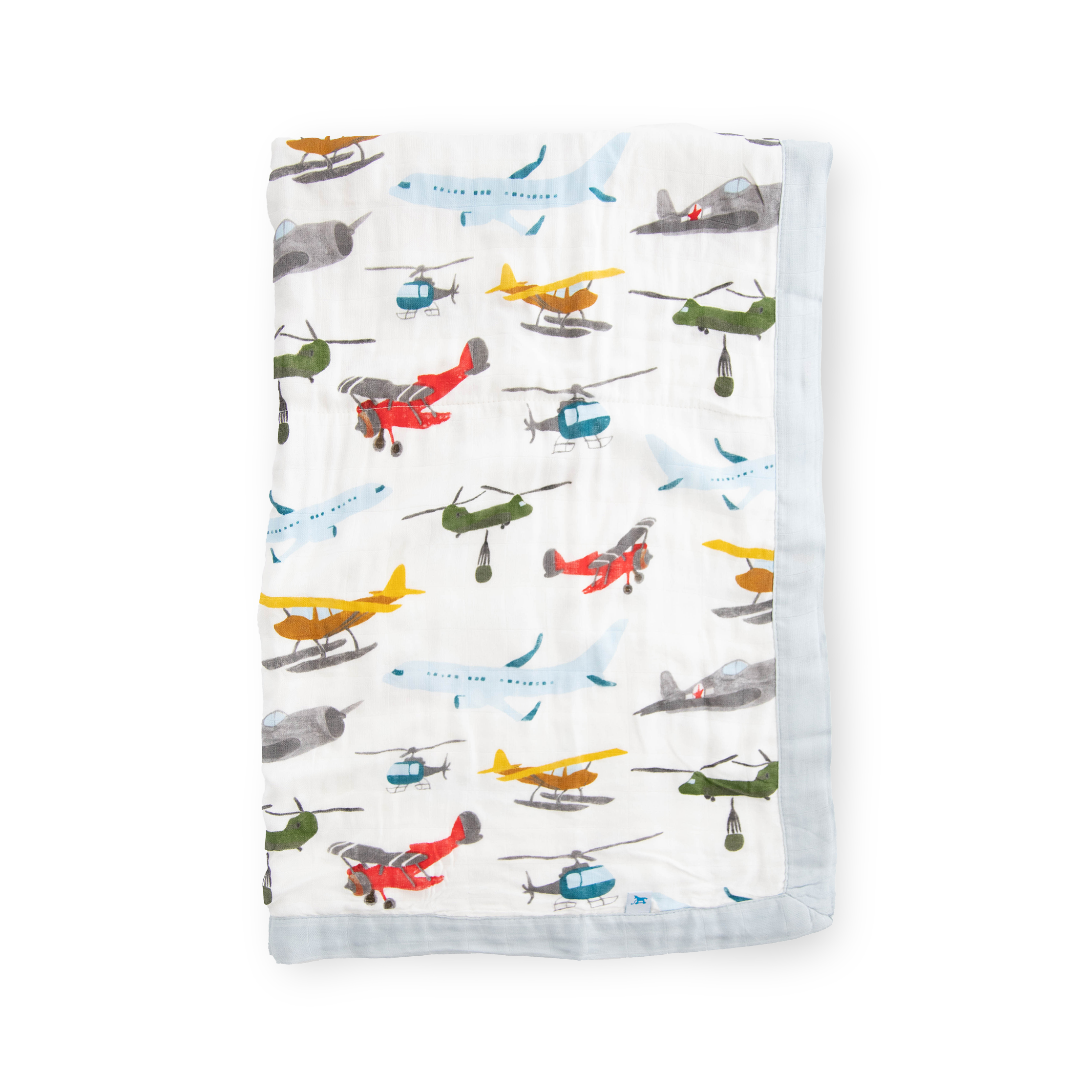 Deluxe Muslin Baby Quilt - Air Show