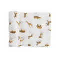 Organic Cotton Muslin Swaddle Blanket - Animal Crackers