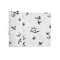 Organic Cotton Muslin Swaddle Blanket - Swallows