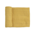 Organic Cotton Muslin Swaddle Blanket - Wheat