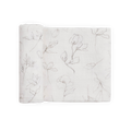 Organic Cotton Muslin Swaddle Blanket - Pencil Floral
