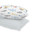 Cotton Muslin Pillowcase 2 Pack - Air Show