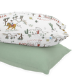 Cotton Muslin Pillowcase 2 Pack - Cowpoke