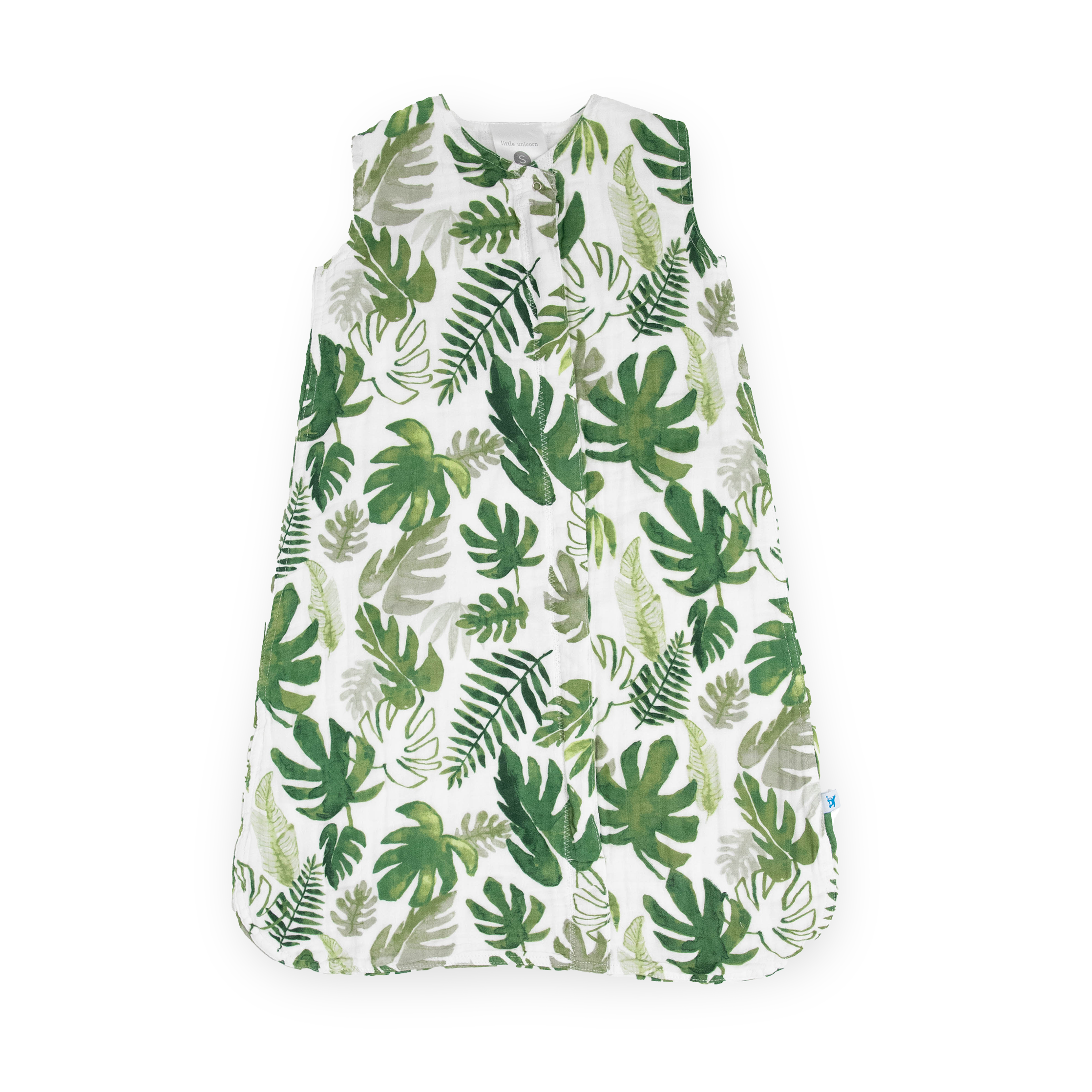 Cotton Muslin Sleep Bag - Tropical Leaf