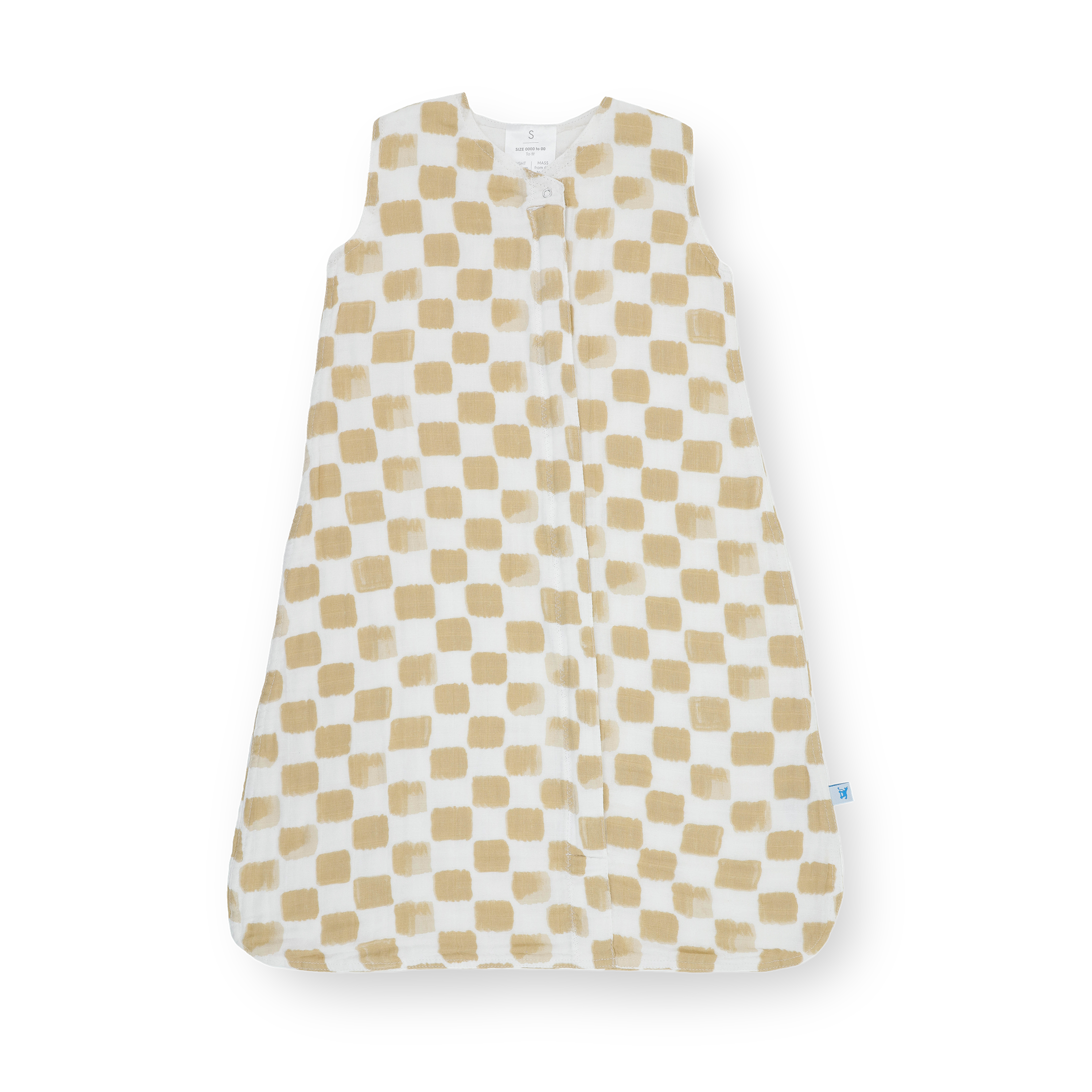 Cotton Muslin Sleep Bag - Adobe Checker