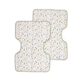 Cotton Muslin Burp Cloth 2 Pack - Garden Bees