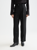 Raine Studded High Rise Wide Leg Pants