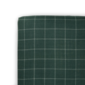 Cotton Muslin Crib Sheet - Evergreen Plaid