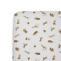 Organic Cotton Muslin Crib Sheet - Animal Crackers
