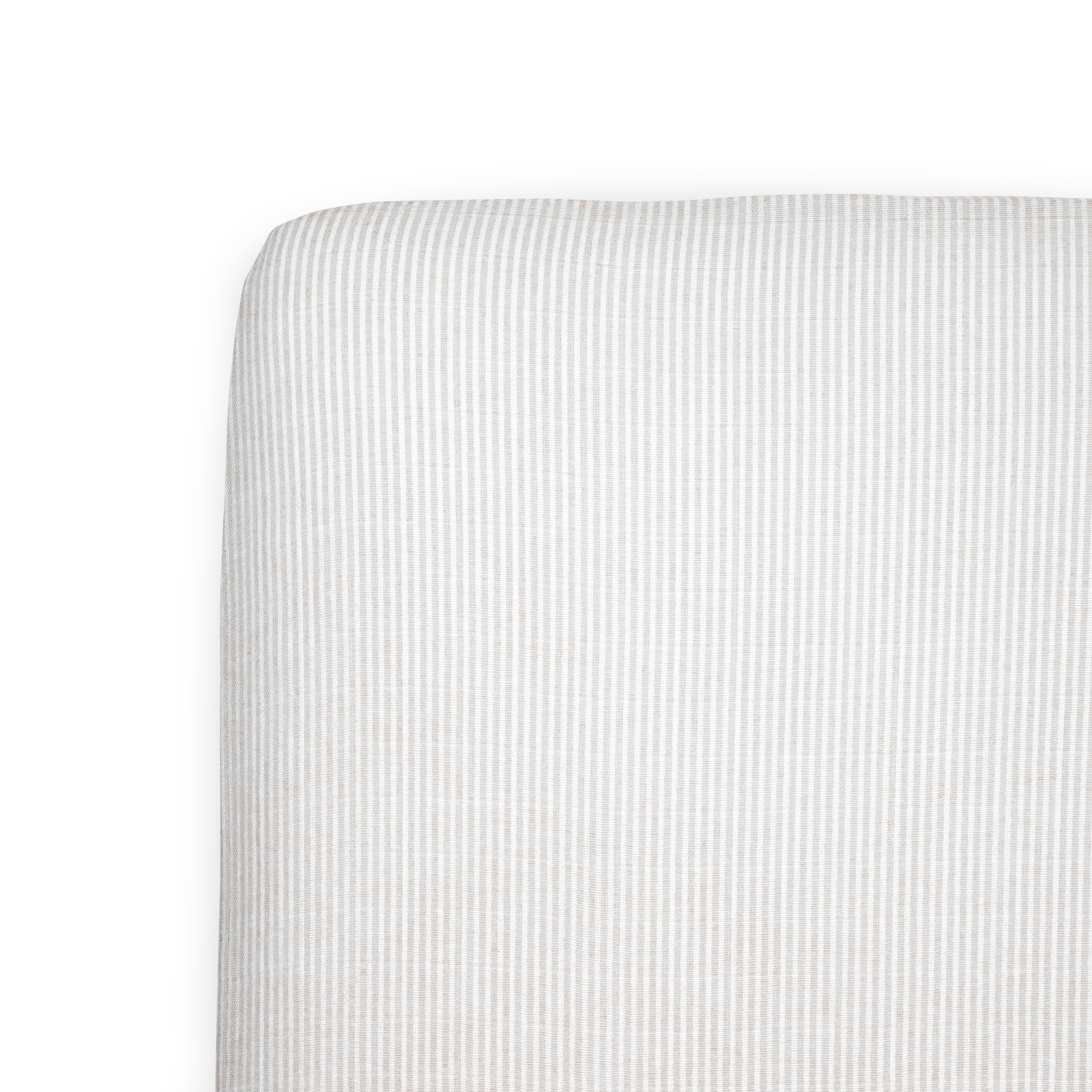 Organic Cotton Muslin Crib Sheet - Sand Stripe
