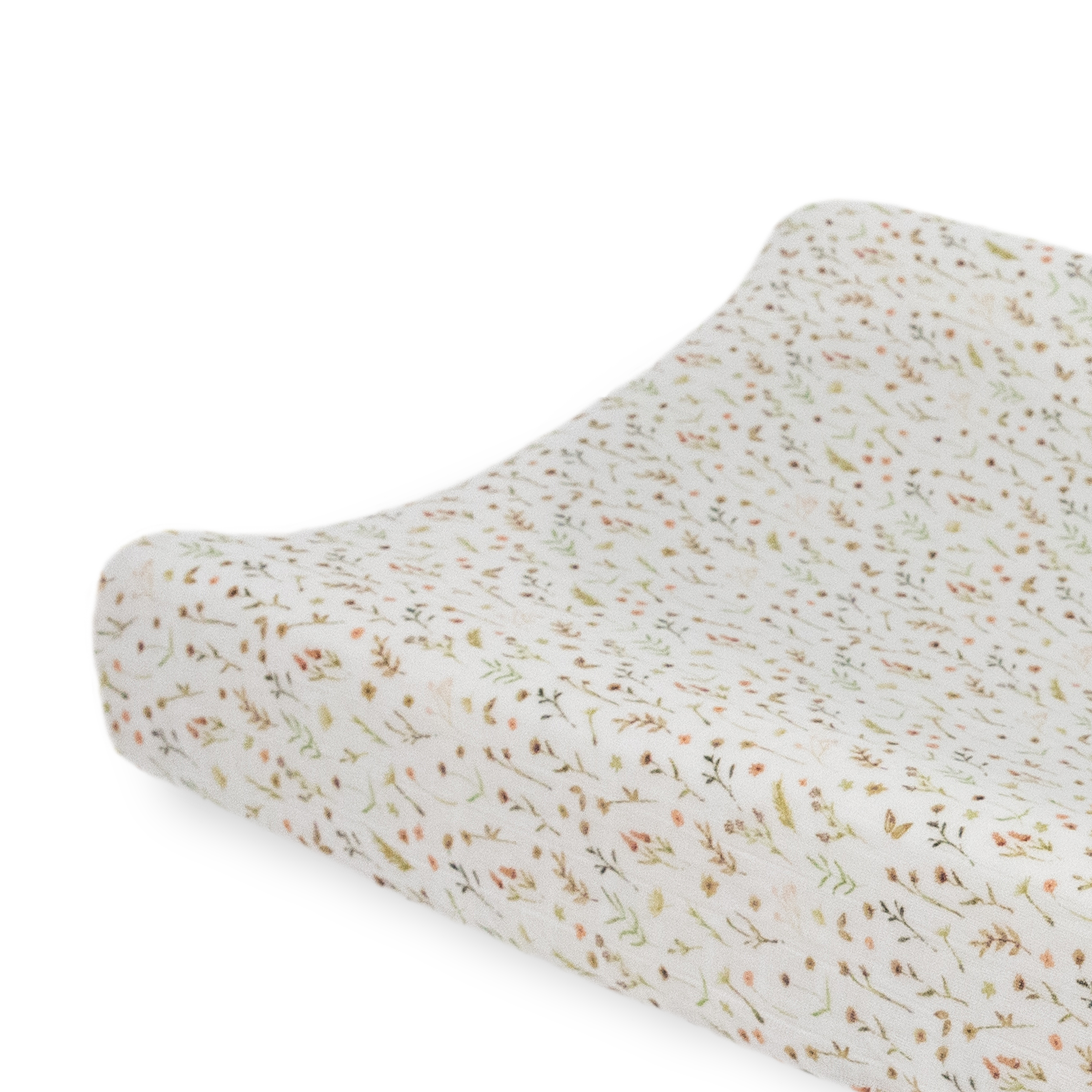 Organic Cotton Muslin Changing Pad Cover - Floral Field