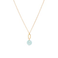 March Birthstone Aquamarine Necklace