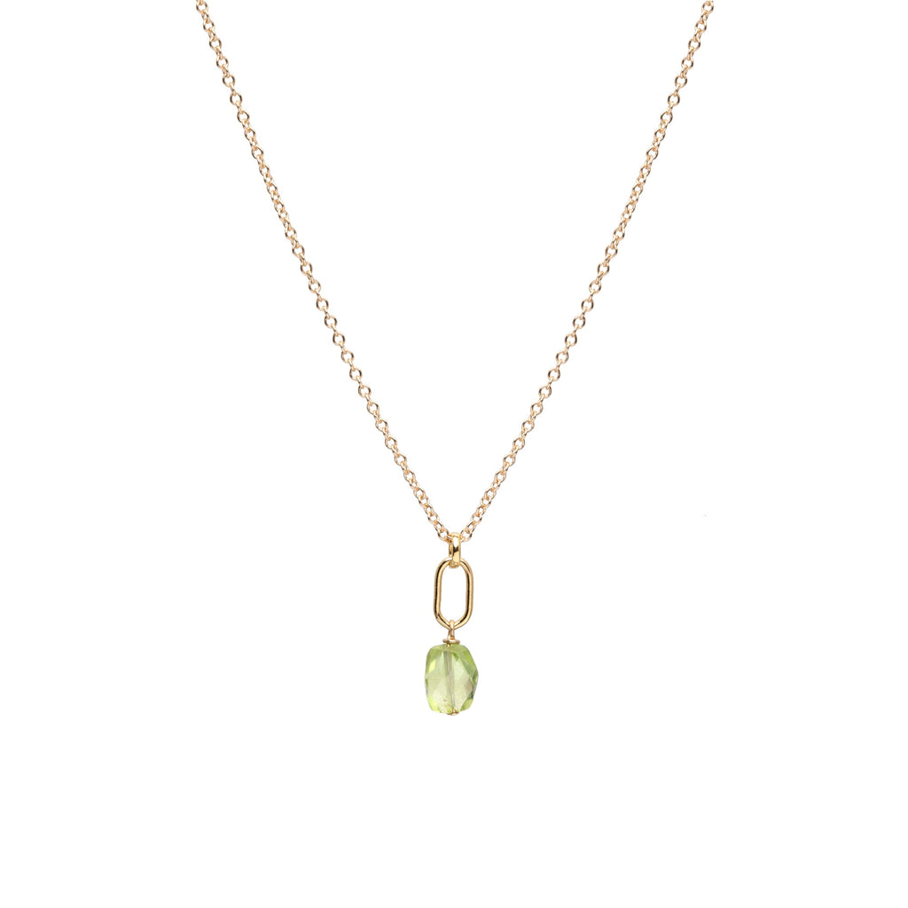 August Birthstone Peridot Necklace