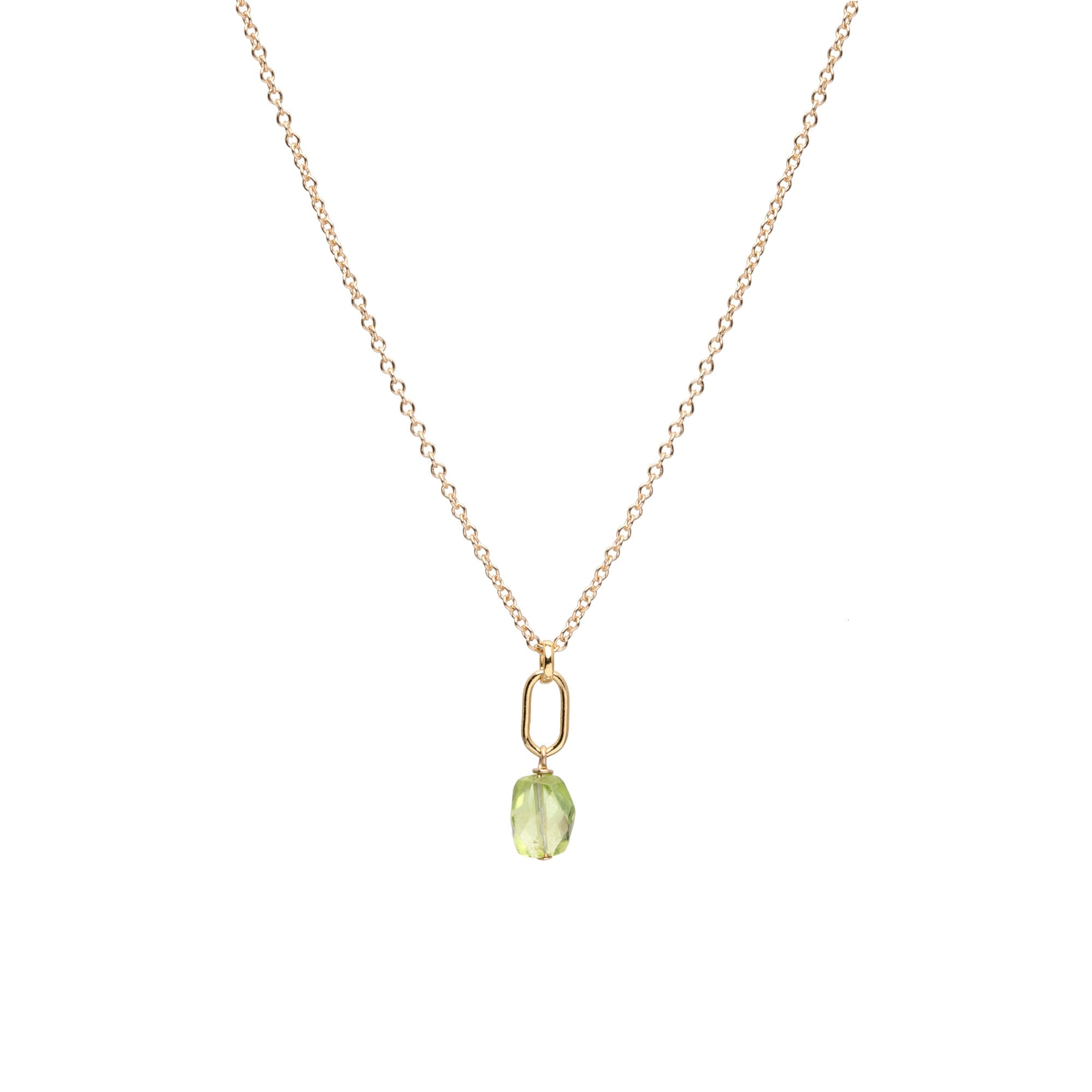 August Birthstone Peridot Necklace