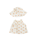 Dinkum Dolls Cotton Una Rainbow Dress Set - Ivory