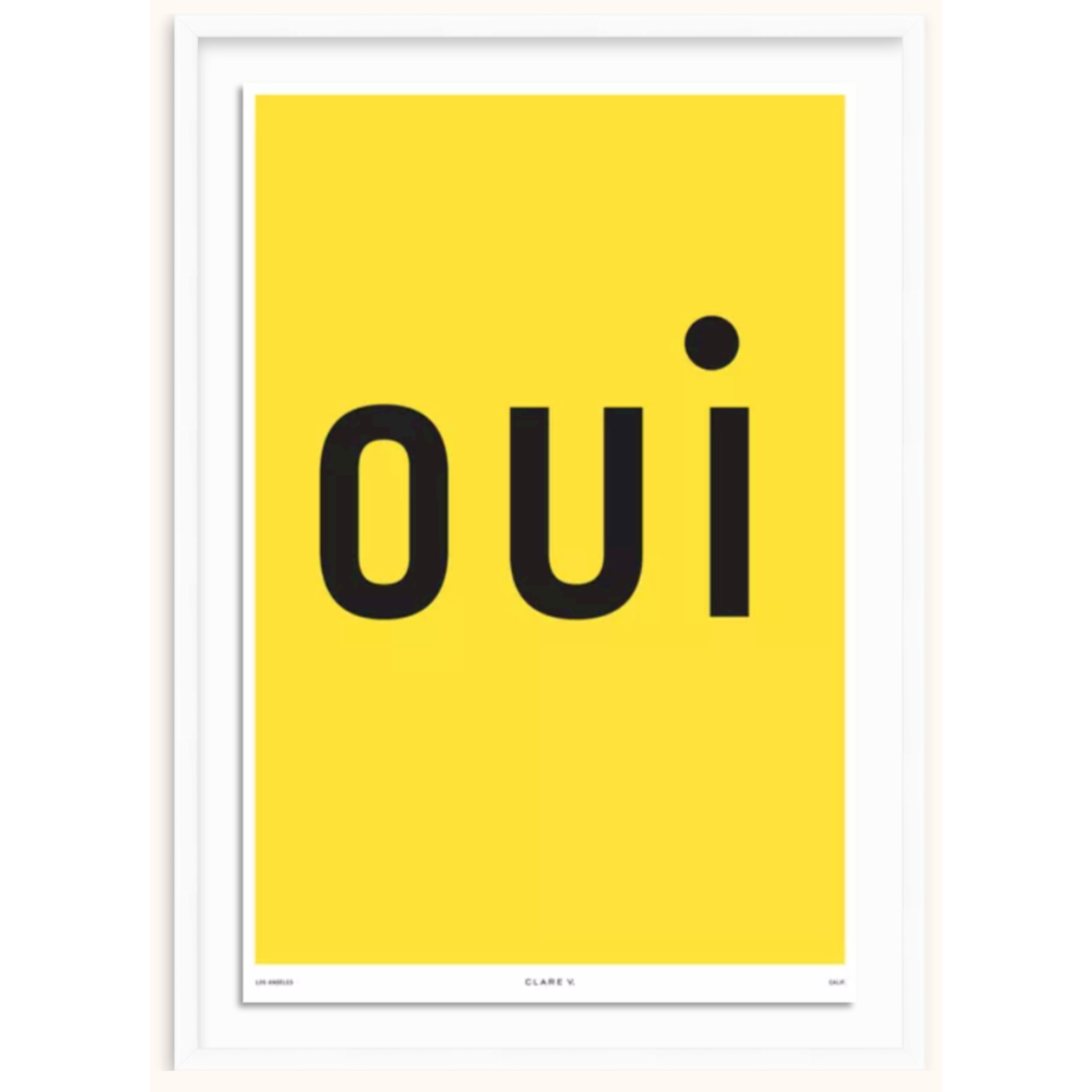Oui Art Print