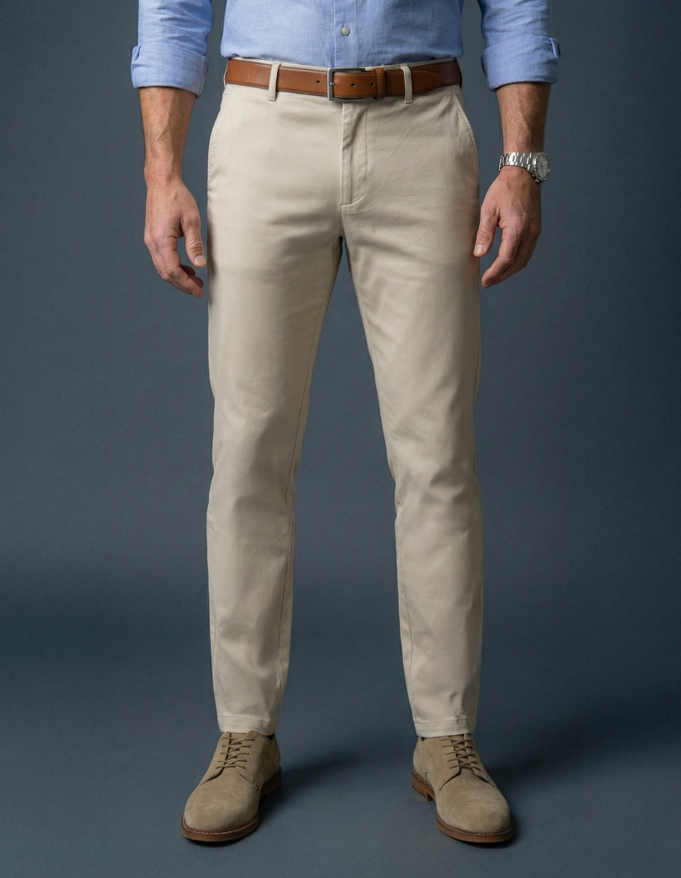 Cashmere Finish Twill Chino - Birch