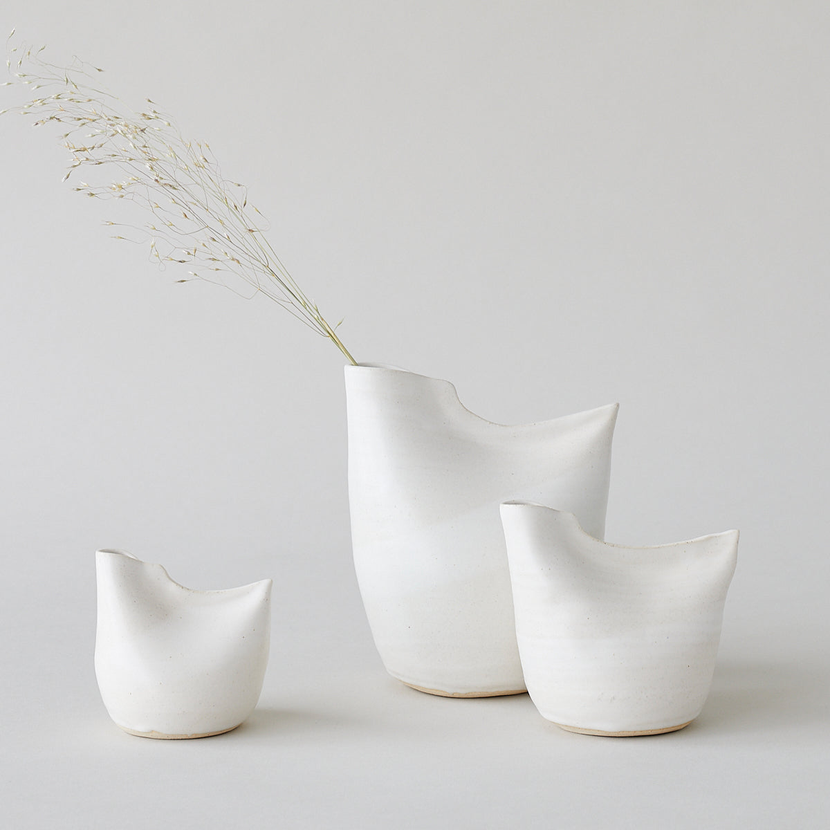 Bird Vase, White