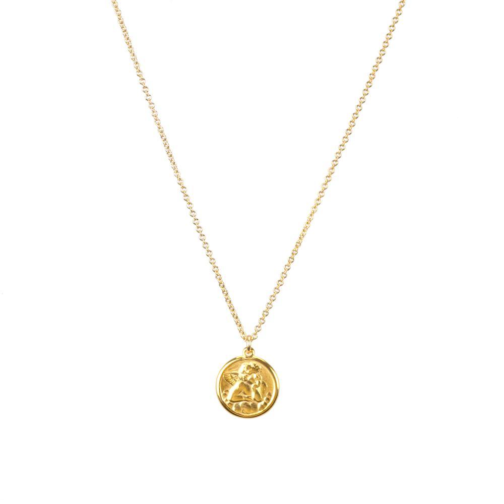 I Have Angels Mini Angel Coin Necklace