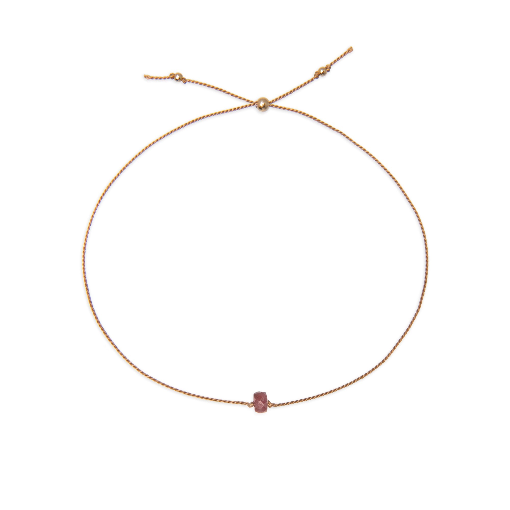 July Birthstone Wishing Bracelet with Ruby