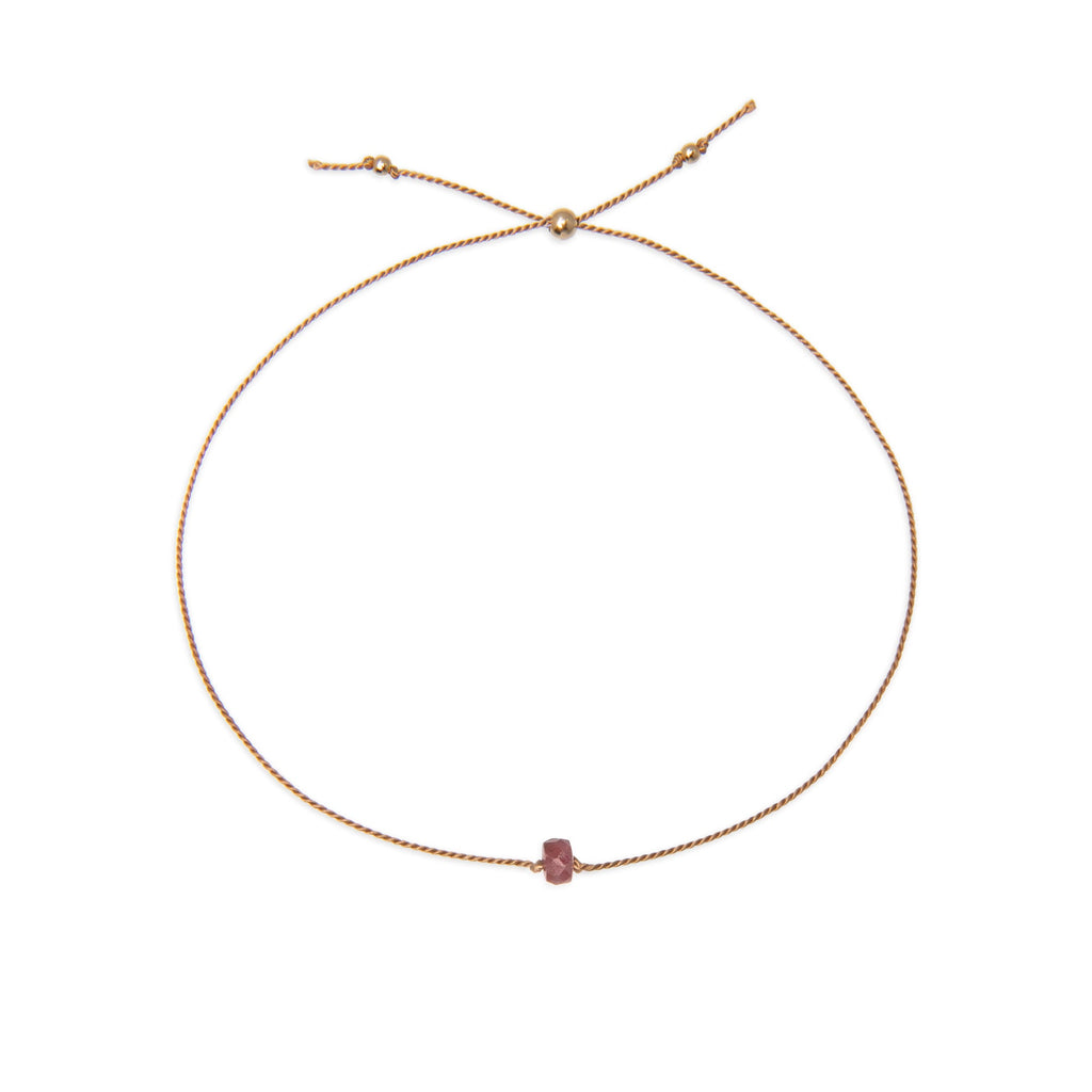 July Birthstone Wishing Bracelet with Ruby