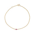 14KT Gold Breast Cancer Awareness Bracelet