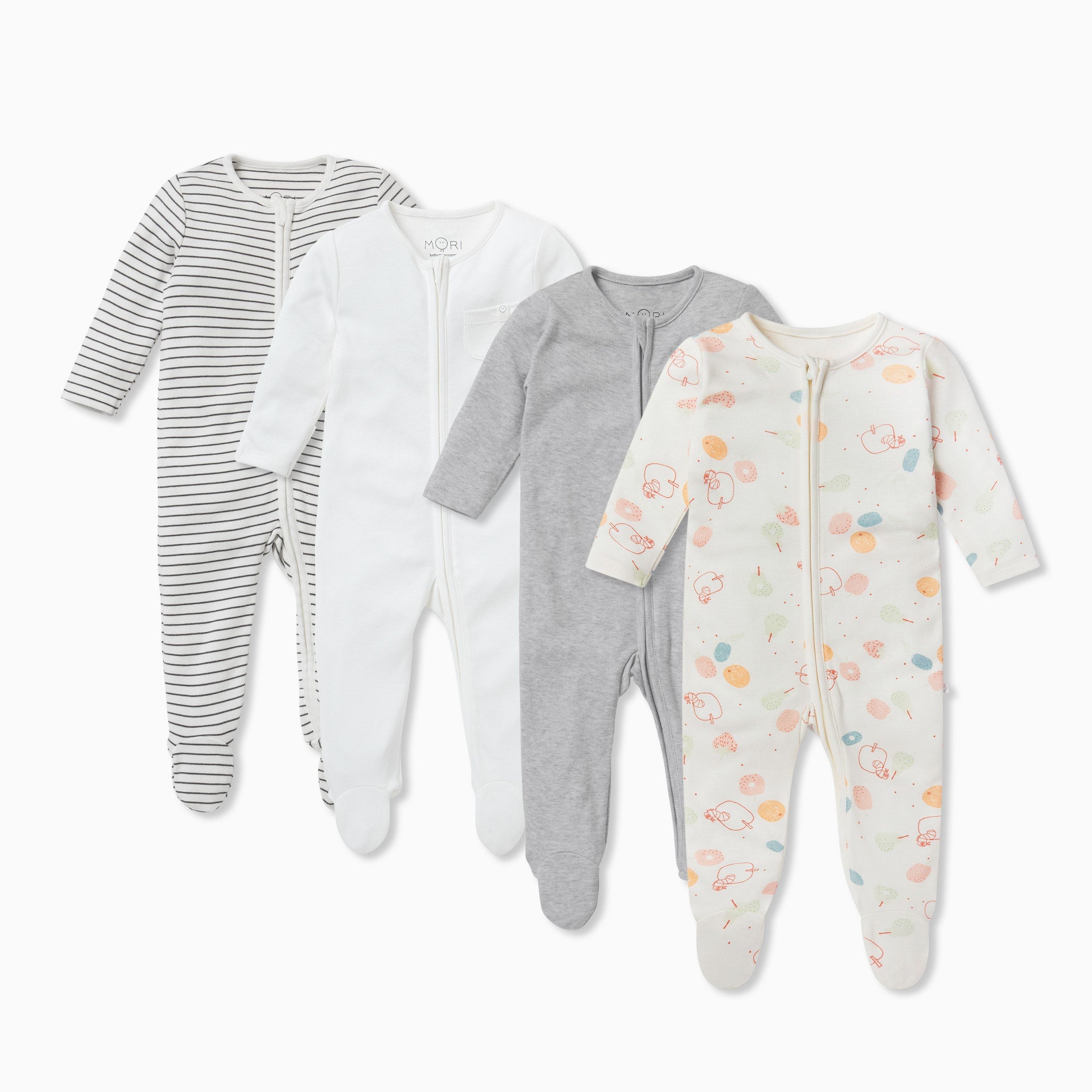 The Very Hungry Caterpillar Clever Zip Sleepsuit 4 Pack