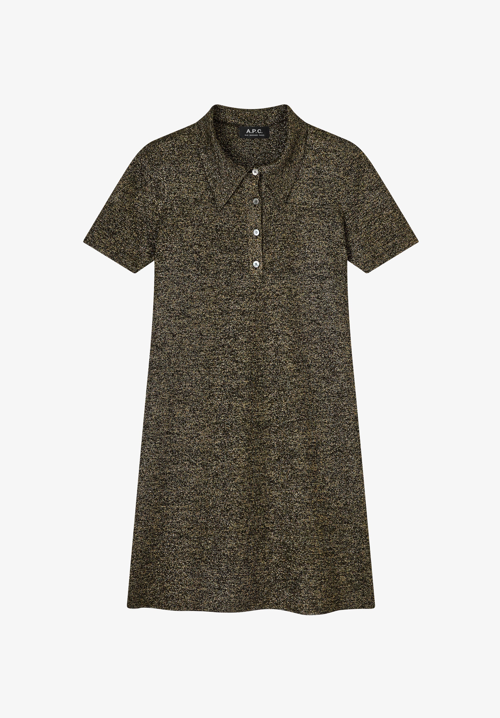 Robe polo métallisée
