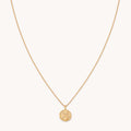 Virgo Zodiac Pendant Necklace in Gold