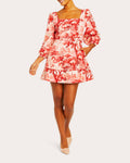 Valeria Printed Cotton-Poplin Mini Dress