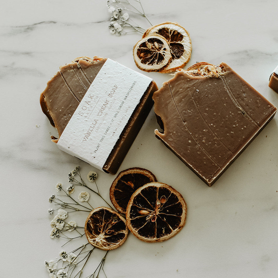 Vanilla Cream Soap Bar - Made In Canada