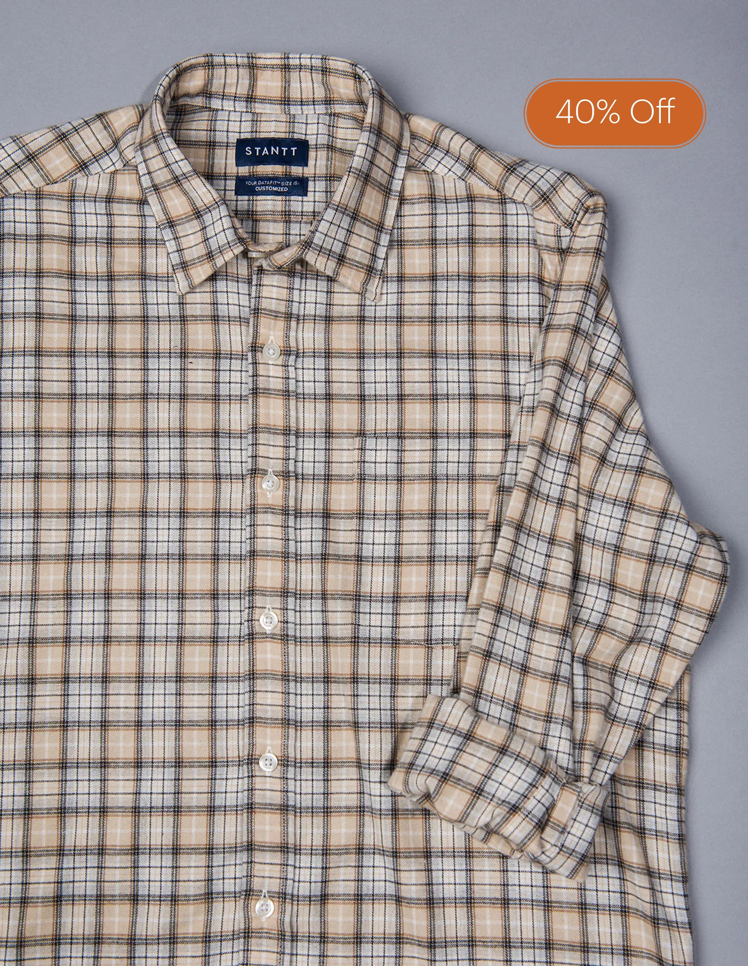 Vanilla Latte Flannel Plaid