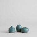 Stoneware Bud Vases, Set of 3