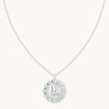 Virgo Bold Zodiac Pendant Necklace in Silver