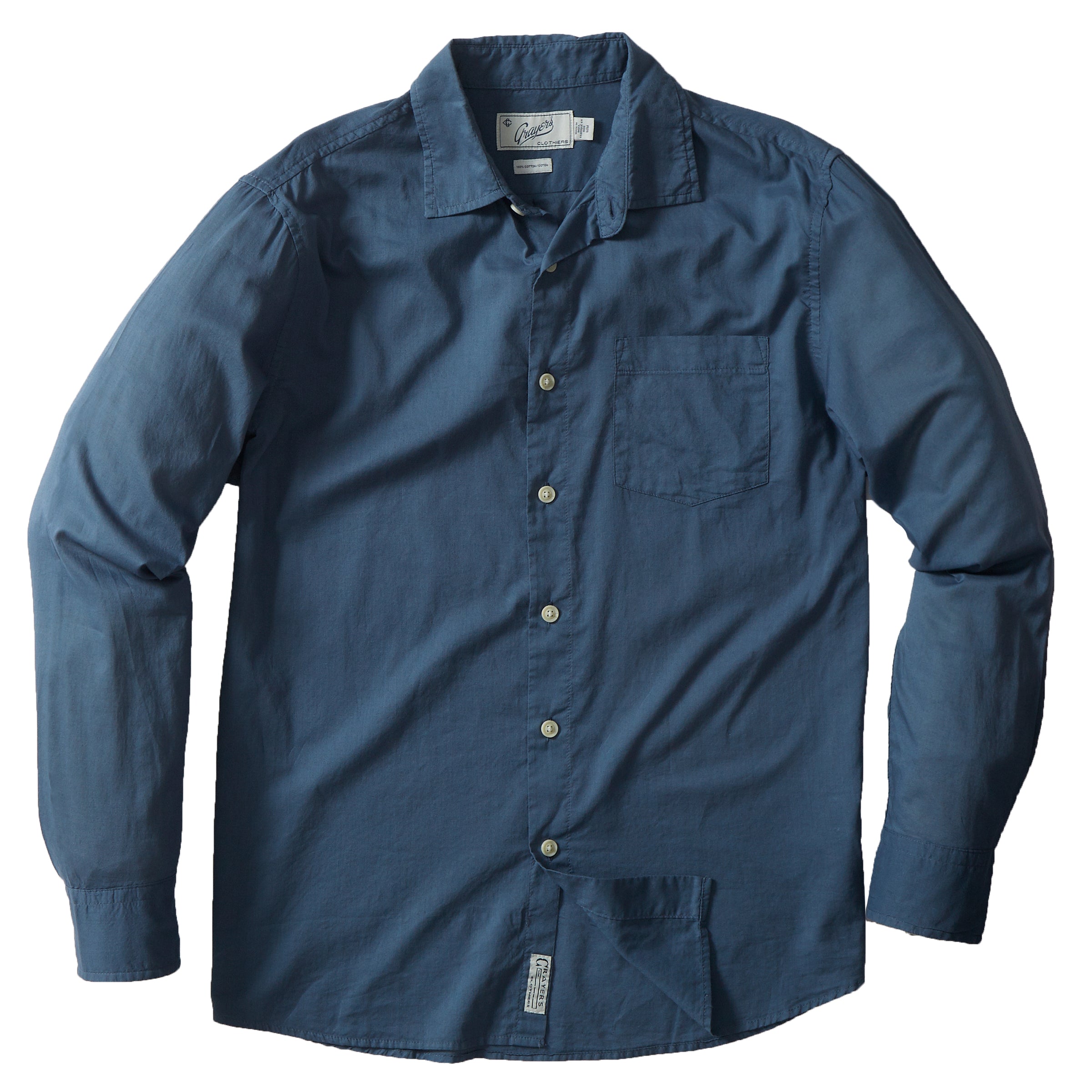 Portofino Featherweight Poplin - Blue Mirage