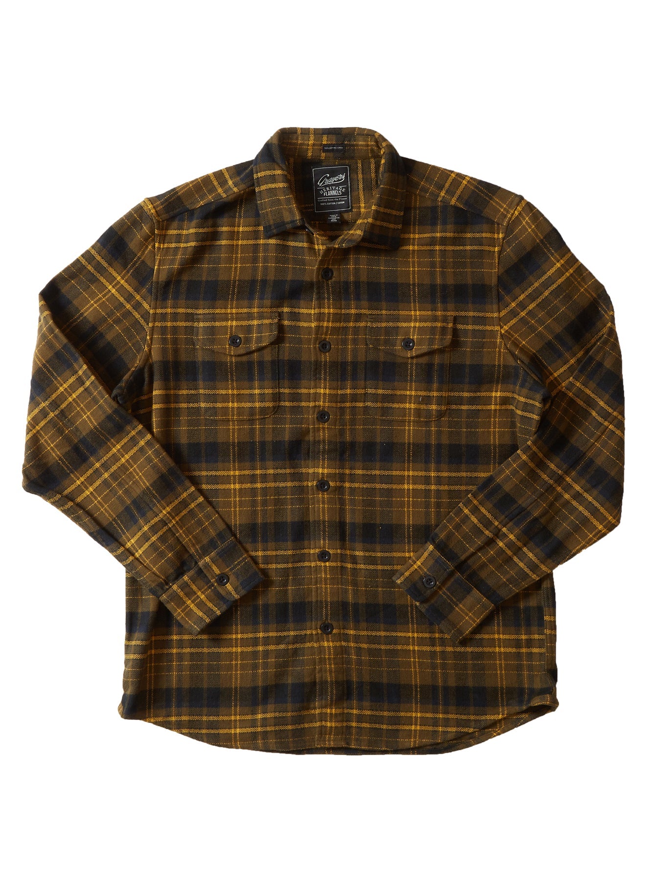 Herringbone Heritage Flannel SMP - Olive Black Gold (Final Sale)*