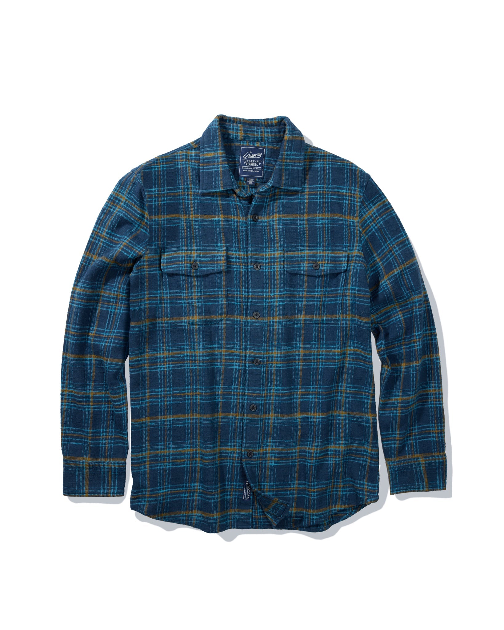 Vintage Slub Twill Shirt - Blue Curry
