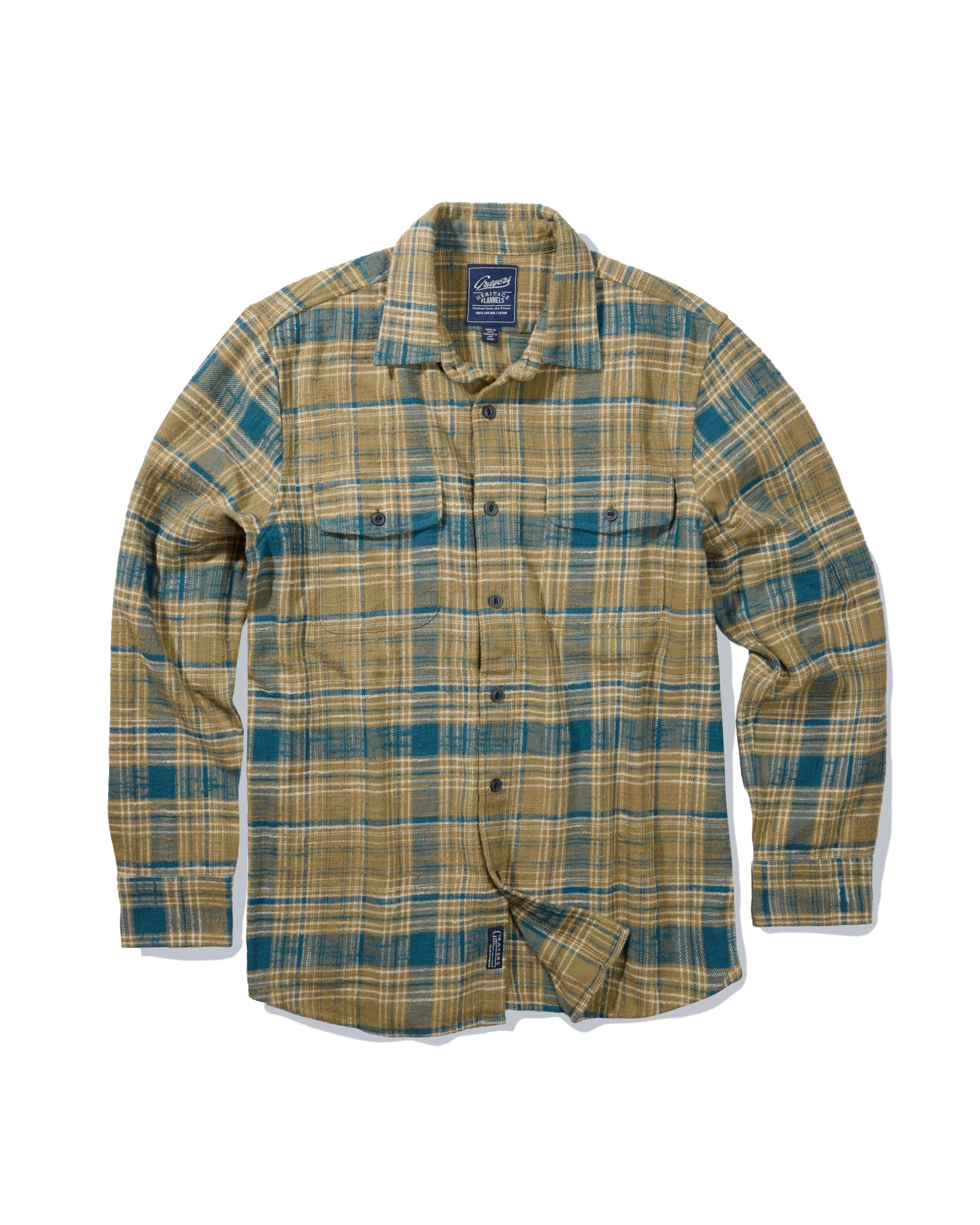 Vintage Slub Twill Shirt - Olive Pine