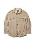 Hudson Brushed Twill Workshirt - Khaki