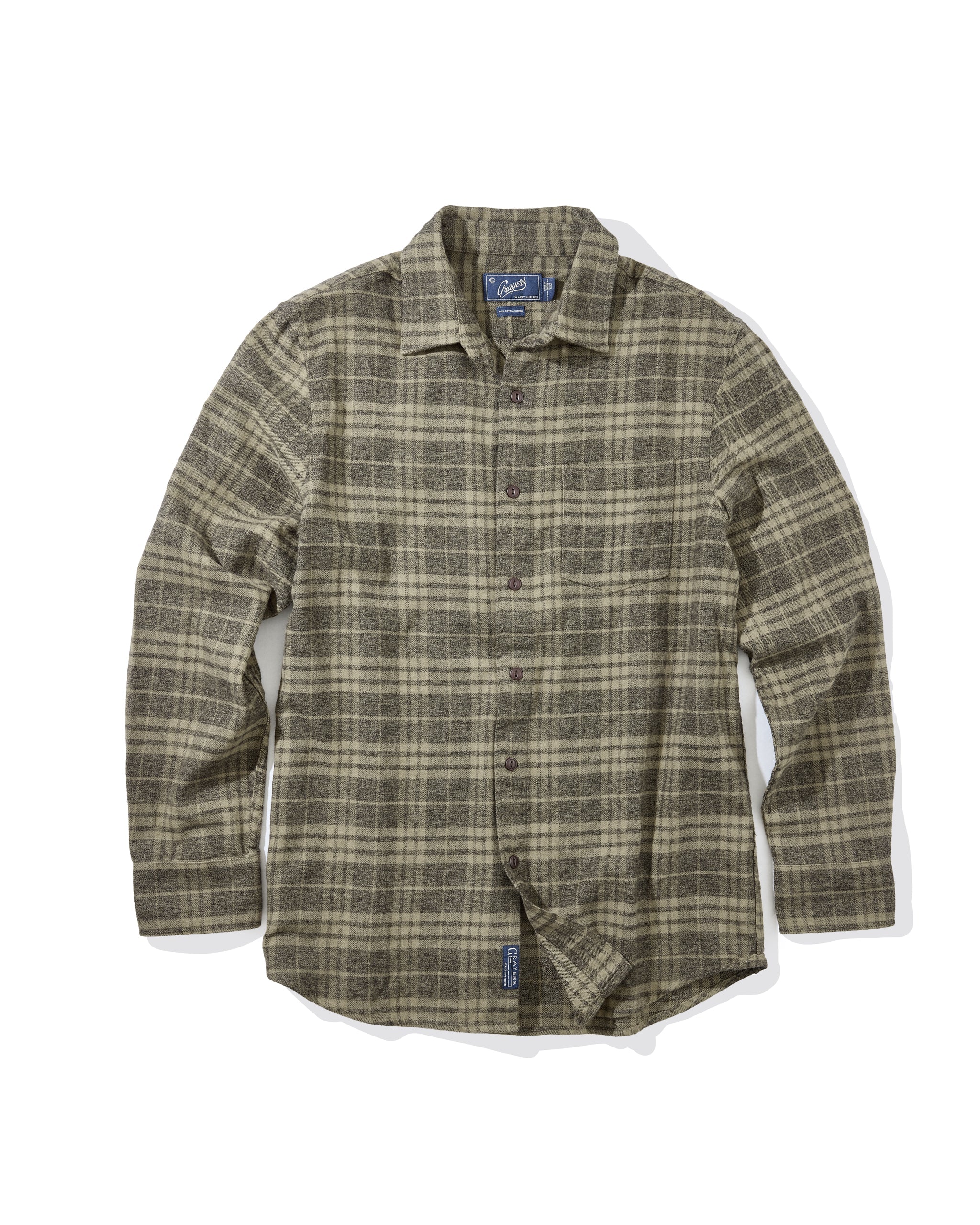 Jaspe Midweight Flannel - Agave Gray