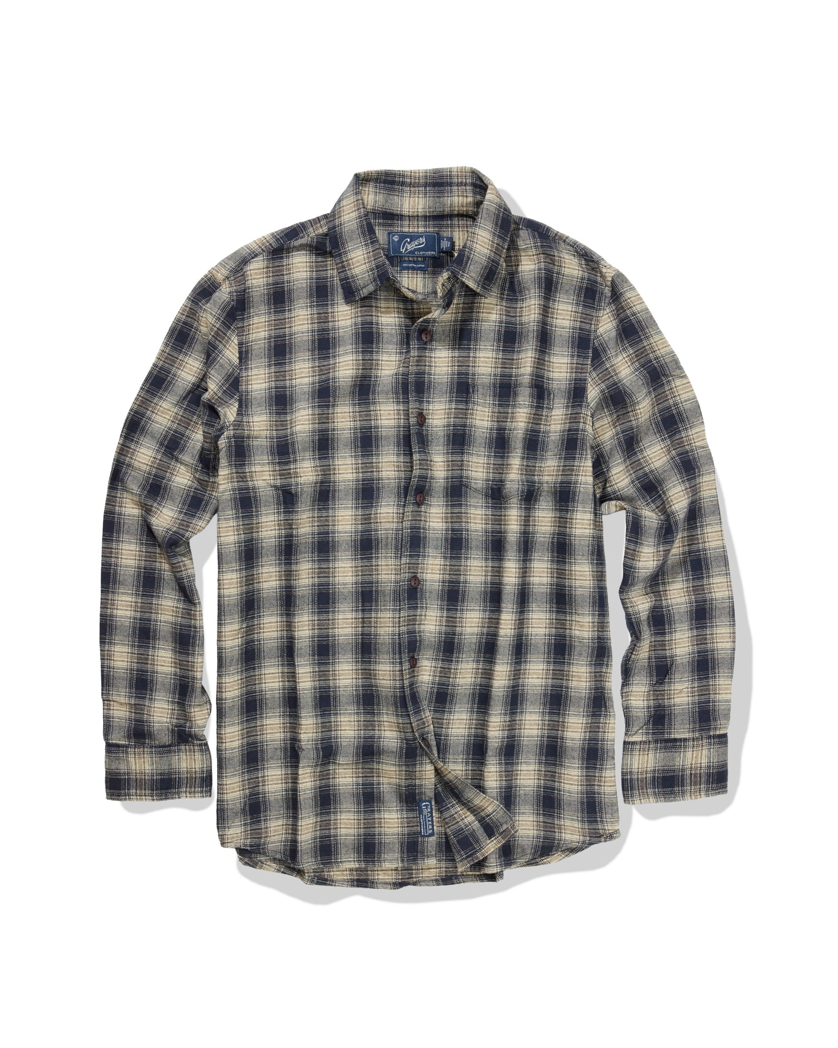 Alta Midweight Flannel - Navy