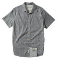 Cross Hatch Printed Twill Shirt - Lunar Rock (Final Sale)*