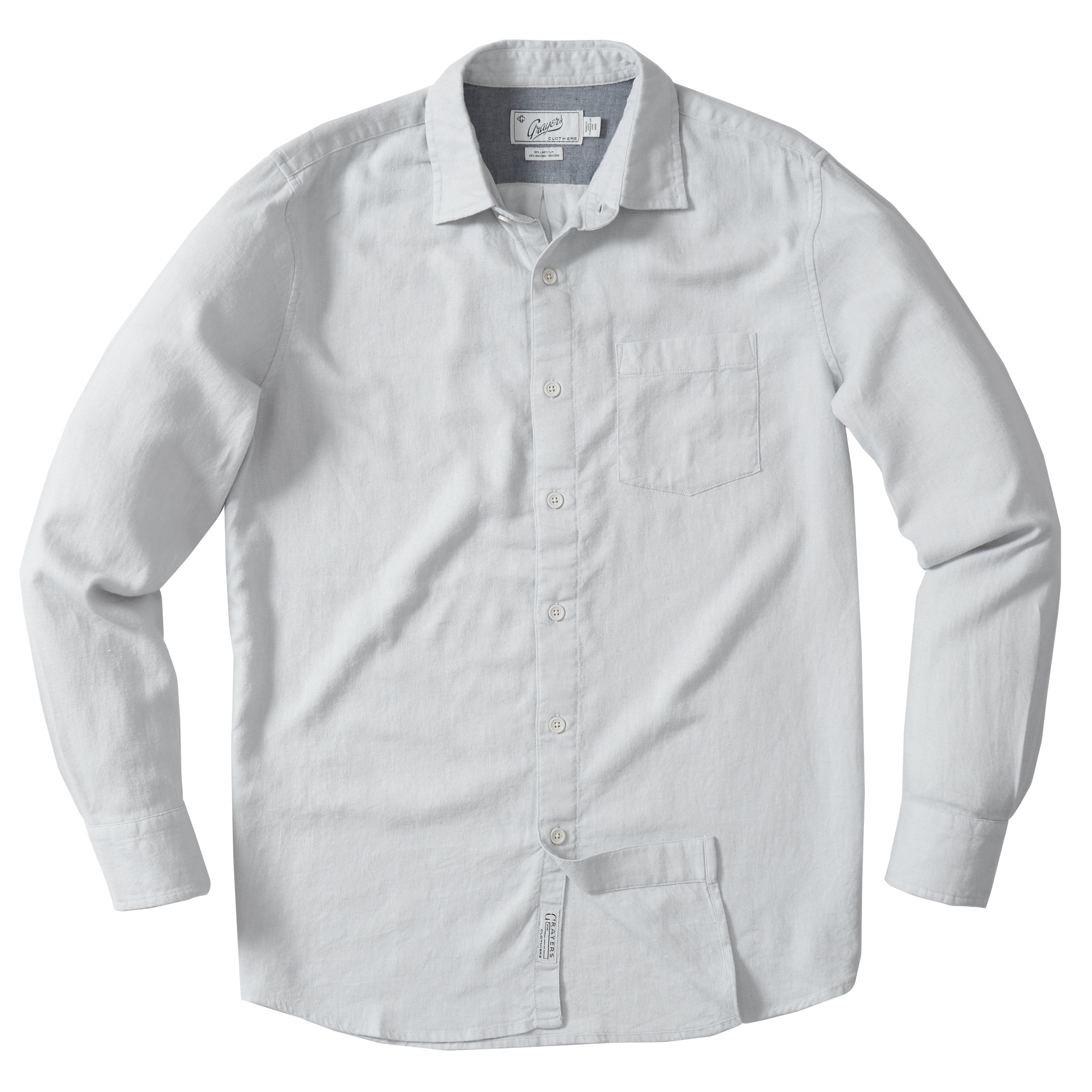 Ibiza Linen Shirt - Glacier Gray