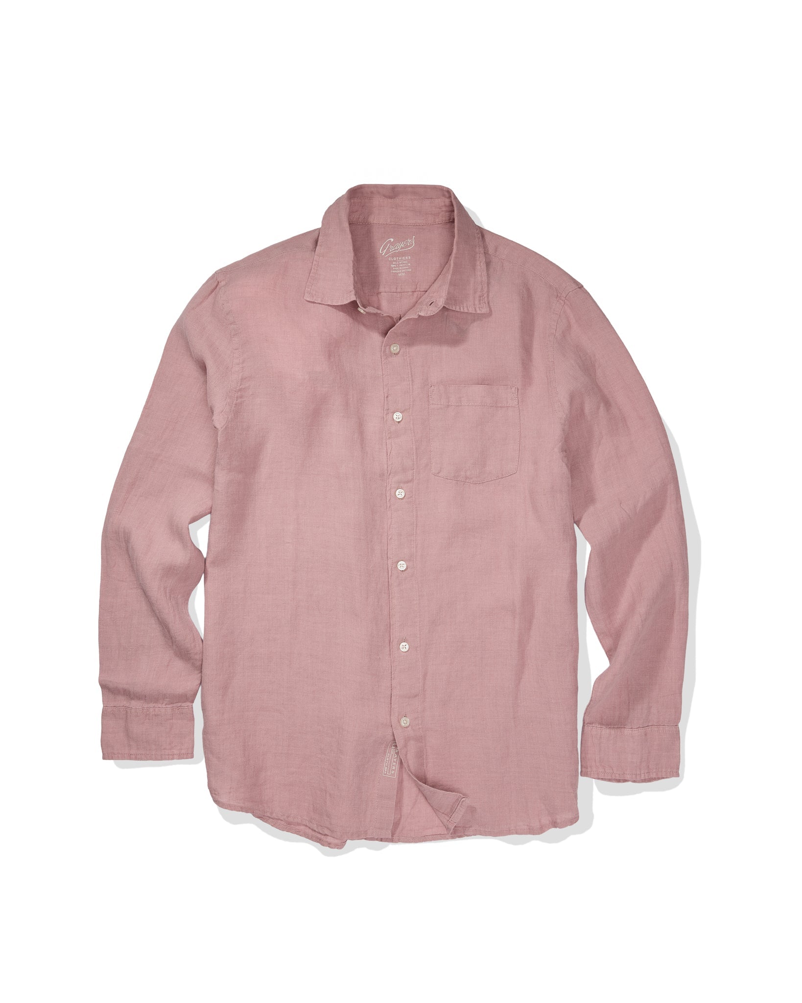 Positano Linen Shirt - Canyon Rose