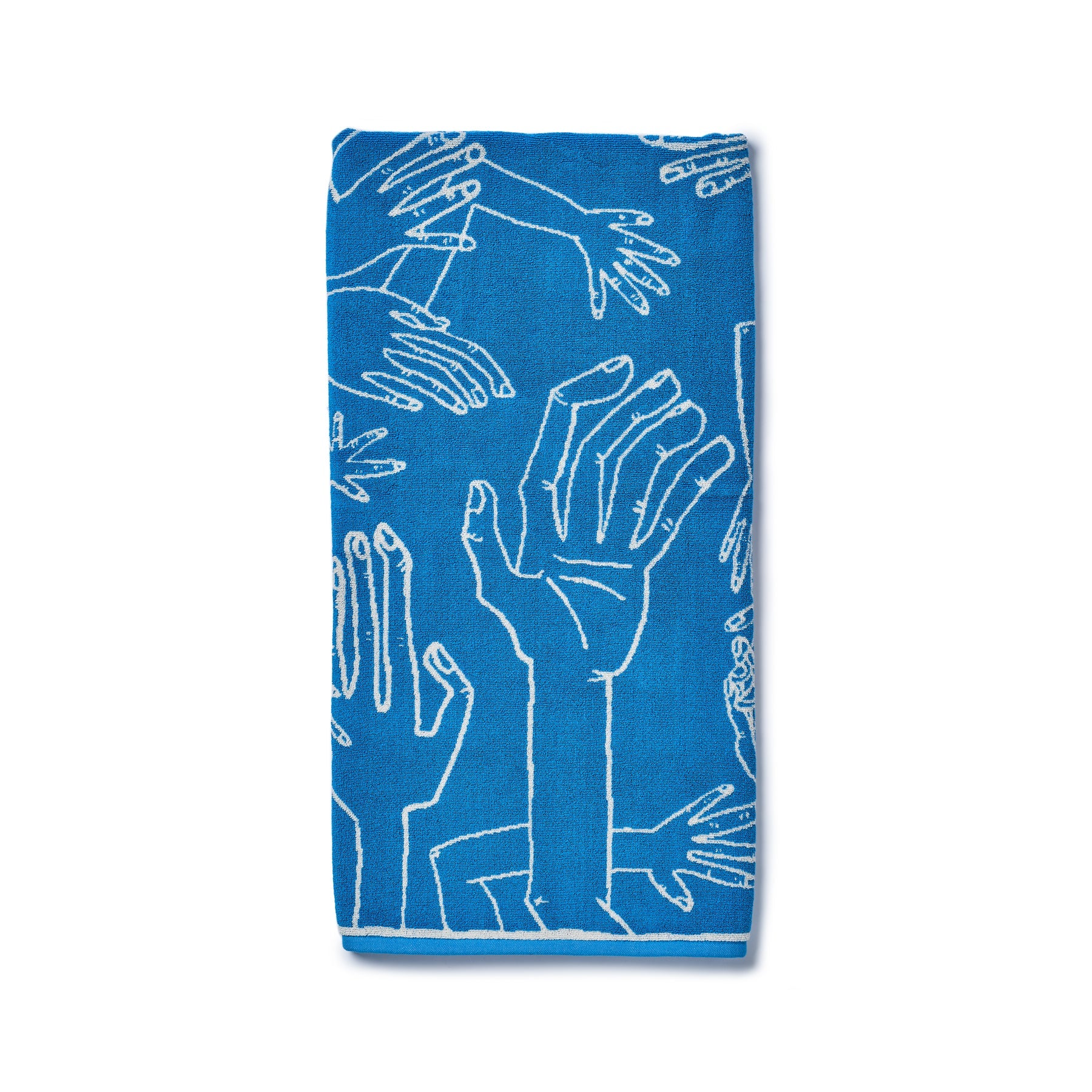 Hands Towel in Process Blue