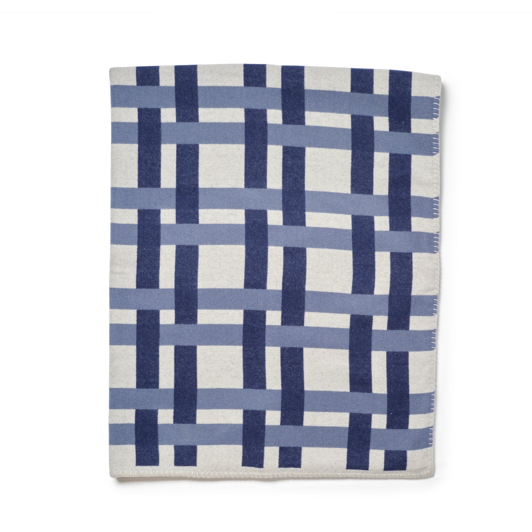 Rete Jacquard Blanket in Milk