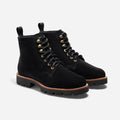 Go-To Lace Lug Boot Black